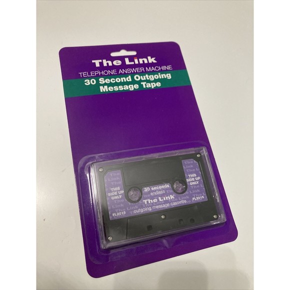The Link 30 Second Endless Loop Answering Machine Outgoing Message Cassette Tape - Picture 1 of 4